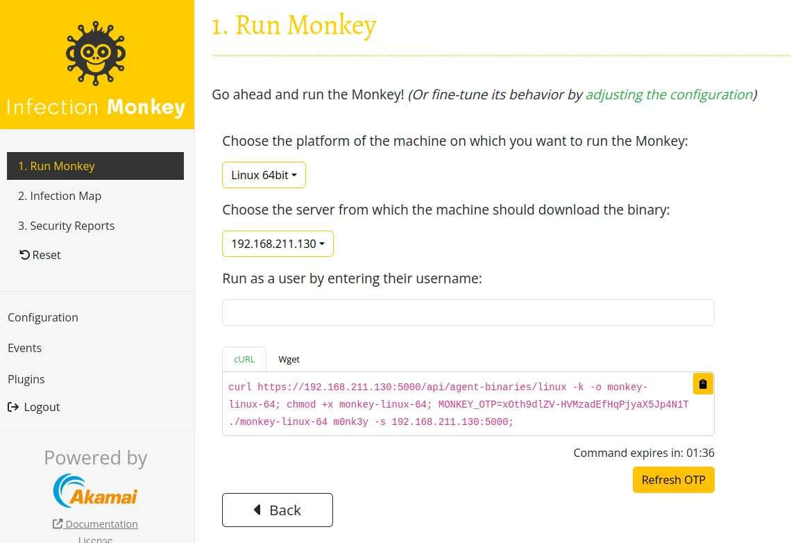 Start the Infection Monkey on Linux